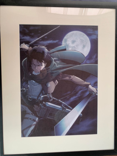 リヴァイ　額入りアート　進撃の巨人　美品