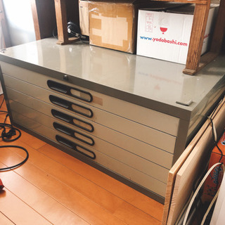 オフィス家具/マップケース/スチール引き出し/A1サイズ入ります