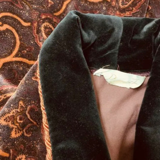 古着　ヴィンテージロングガウンコート　バスローブの画像