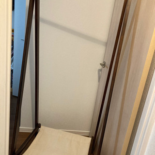 北欧風　木製ハンガーラック　
