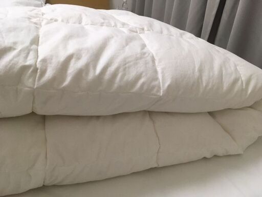 シングル羽毛掛布団　洗濯機洗い可