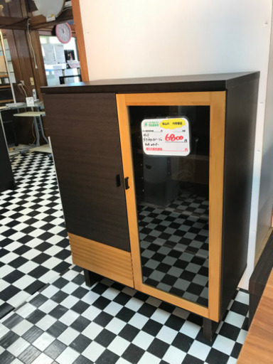 【リサイクルショップ八光　田上店　配達・設置OK】ガルト　ダークブラウン×ベージュ　キッチンカウンター