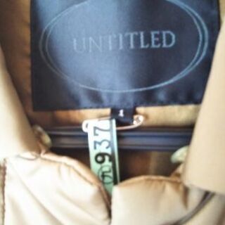 UNTITLED ハーフコート　カシミアえり付きの画像