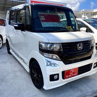 ホンダ N BOX+カスタム G・ターボパッケージ ☆パドルシフ...
