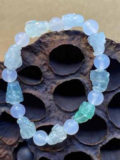 ブレスレット 金蟾 本翡翠 氷ヒスイ 誕生日プレゼント 天然石 縁起物 本物保証