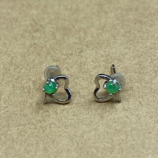 ピアス ハート ミャンマー産 本翡翠 ヒスイ 誕生日プレゼント ...