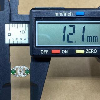 ピアス ミャンマー産 本翡翠 ヒスイ 緑色 誕生日プレゼント 天然石 鑑別書有3 2022072204の画像