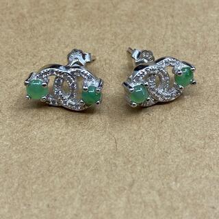 ピアス ミャンマー産 本翡翠 ヒスイ 緑色 誕生日プレゼント 天...