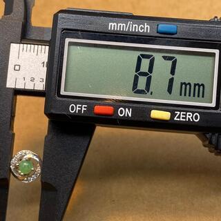 ピアス 本翡翠 ヒスイ 高級緑色 艶美麗 誕生日プレゼント 天然石 鑑別書有 2022072701の画像