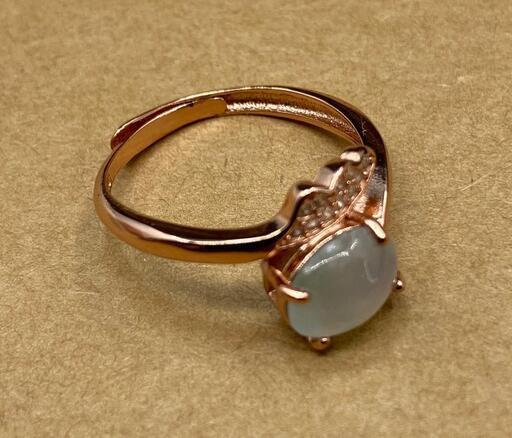 指輪 リング 本翡翠 氷ヒスイ フリーサイズ 誕生日プレゼント 縁起物 天然石 本物保証4