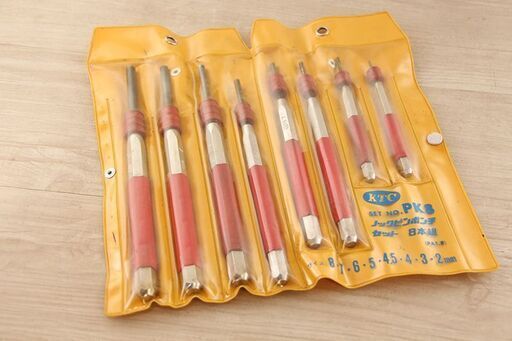 ＫＴＣ　ノックピンポンチセット［８本組］ PK8(HD845swxY)