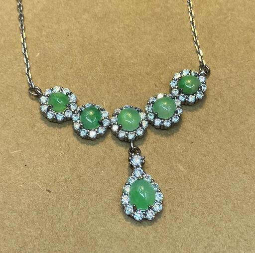 福袋 ネックレス 本翡翠 ヒスイ 緑色 誕生日プレゼント 天然石 金運アップ 本物保証3