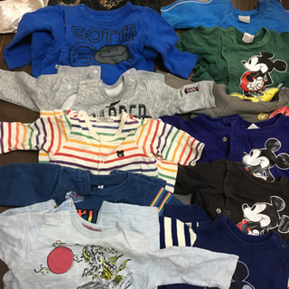 【取引中】ロンパース12点　男の子　冬物　70サイズの画像