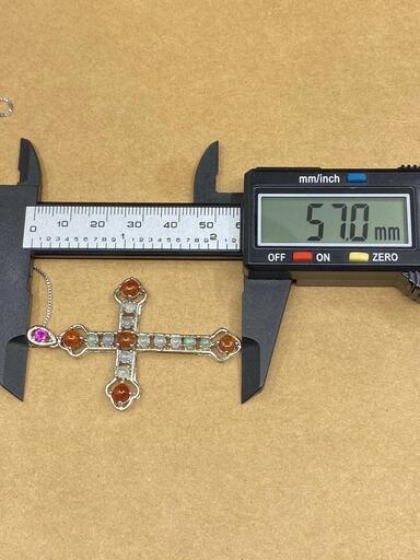 福袋 ネックレス 十字架 天然本翡翠 氷ヒスイ A貨 レッド 希少 本物保証