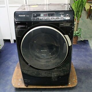 R2265) Panasonic 中古 パナソニック　プチドラム　ドラム式洗濯乾燥機　NA-VD210L　ブラック 2012年製! 洗濯機 店頭取引大歓迎♪