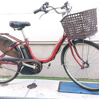 ?閉店SALE！11/15まで！?ヤマハ パスナチュラ　?6Ah 電動自転車?電動アシスト自転車　26インチ?ワインレッド?11/6 
