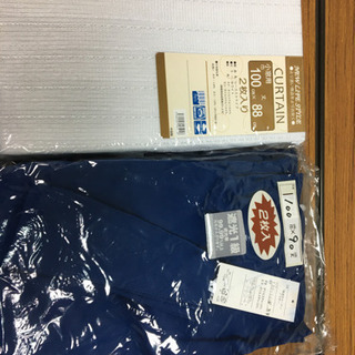遮光1級　100cm巾×90cm丈とレースストライプ100×88