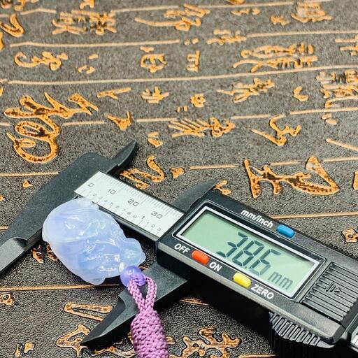  福袋 ネックレス 魚と蓮 本翡翠 氷ヒスイ A貨 ラベンダー色 天然石 鑑別書有