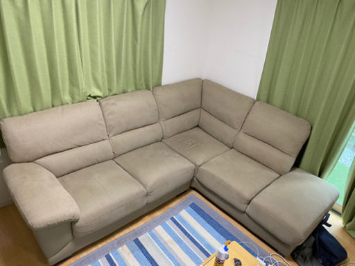 ニトリ 8万円 カウチソファ コーナー ソファー L 字 型 形 ウォール2