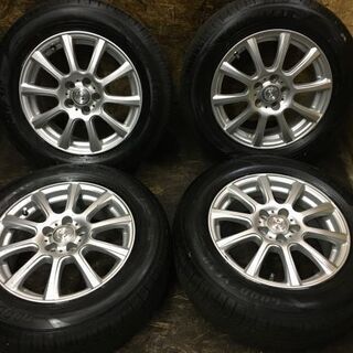 【GOODYEAR EfficientGrip ECO EG01 195/65R15】夏タイヤ【Weds JOKER 社外 15インチ 6J5HPCD100+43】2018年製 バリ溝 プリウス等 (TA297) クレジットカード QR決済可能
