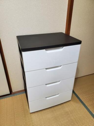 【お取引完了ありがとうございました】ウッドトップチェスト4段