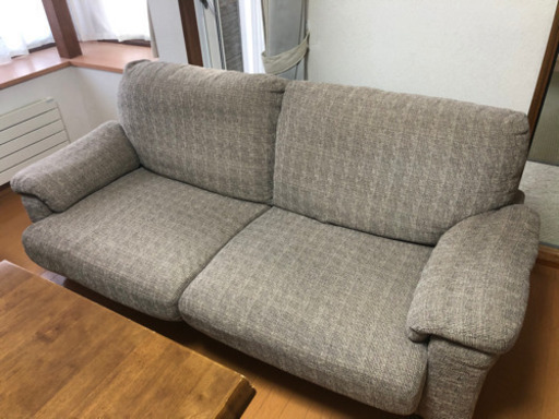 【総額30万円以上】最終値下げ　HUGO ソファー　天然木テーブル