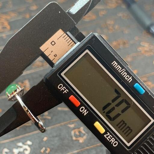 指輪 リング 本翡翠 氷ヒスイ 誕生日プレゼント 18kゴールドとダイヤモンド
