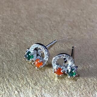 ピアス かわいい 本翡翠 ヒスイ 高級品 艶美麗 誕生日プレゼント 鑑別書有の画像