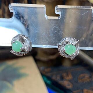 ピアス ミャンマー産 本翡翠 艶美麗 誕生日プレゼント 本物保証...