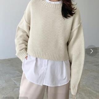 lian リアン クロップドニット　アイボリー