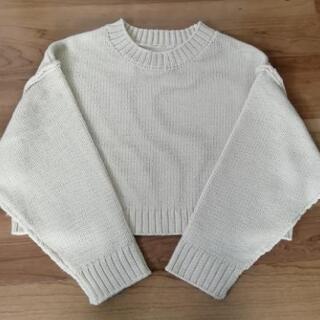 lian リアン クロップドニット　アイボリーの画像