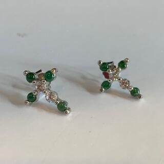 ピアス ミャンマー産 本翡翠 氷ヒスイ 高級緑色 縁起物 誕生日...