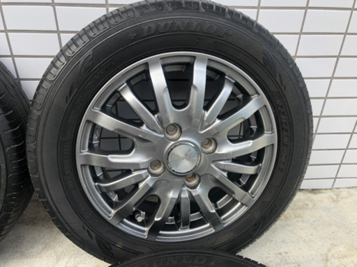 ?軽自動車用13インチ 4本セット 残溝8分 程度良(洗浄済)