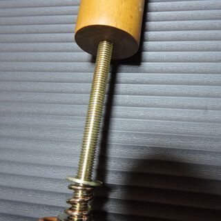 家具調木製つっぱりポールＭ　45～57ｃｍ　中古の画像