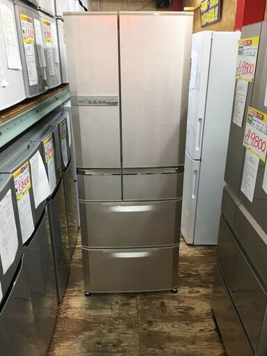 H010 MITSUBISHI 6ドア520L冷蔵庫　MR-E52S-F 年内自社配達無料！