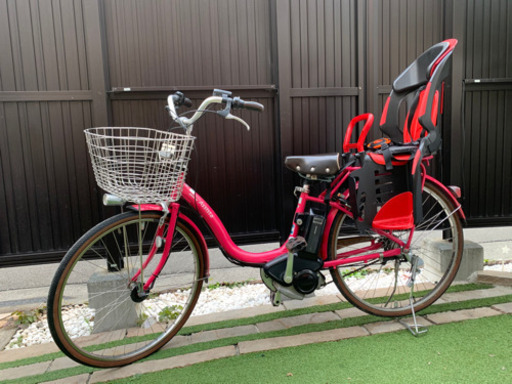 ブリヂストン電動アシスト自転車26インチ ピンク 横浜発◇電動アシスト