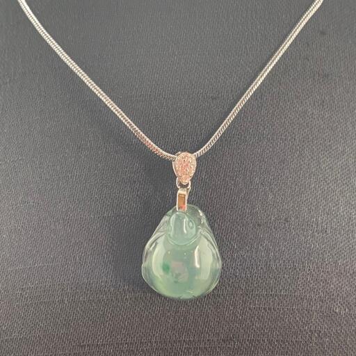 福袋 ネックレス 亀 ミャンマー産 本翡翠 氷ヒスイ A貨 誕生日プレゼント 鑑別書