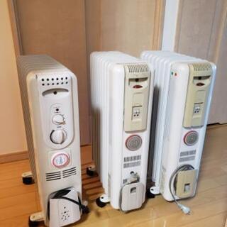 差し上げます。ヒーター三台(デロンギ等)