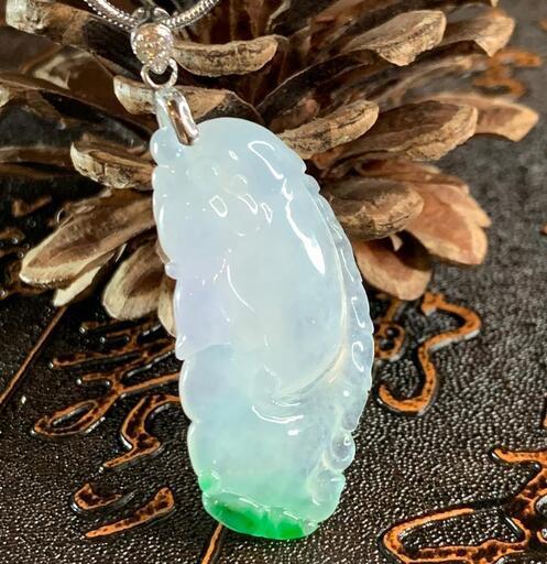 福袋 ネックレス 可愛い魚 ミャンマー産 本翡翠 氷ヒスイ 誕生日プレゼント 鑑別書