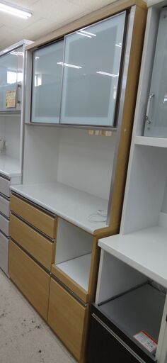 NITORI/ニトリ キッチンボード ハイタイプ シルバー×NA ブルーモーション【ユーズドユーズ名古屋天白店】J393