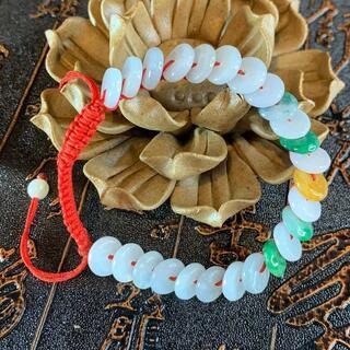 可愛い　ブレスレット 本翡翠 ヒスイ A貨 ミャンマー産　天然石 魔除け 誕生日プレゼント 鑑別書有 2022072107