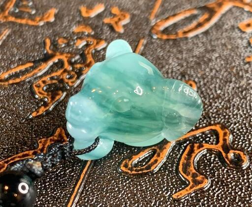 福袋 ネックレス かわいい 羊 本翡翠 氷ヒスイ 青色 透明感 誕生日プレゼント 鑑別書