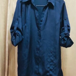 セシルマクビー ロールアップシャツブラウスCECIL McBEE...