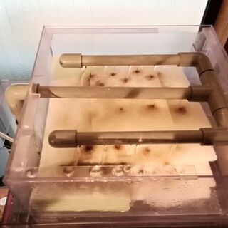 【東京都引き取り限定！】使用三ヶ月ピカピカ極上！超大型上部ろ過層付き！1200×600×600 アクリル水槽フルセット！の画像