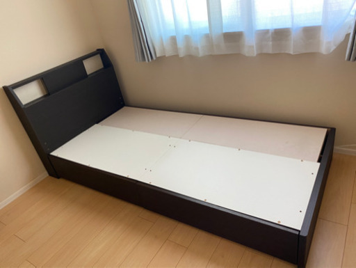 ［受付終了］収納付きシングルベット　定価3万円　取りに来れる方のみ
