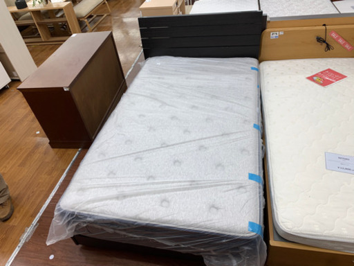 ニトリ　セミダブルベッド ダークブラウン　【トレファク所沢店】