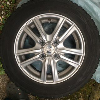 DUNLOPスタットレスタイヤ4本セット全てホイール付き155/...