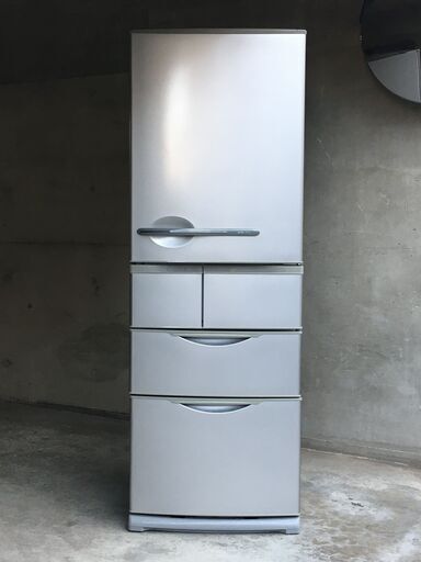 2005年製 使用感少 SANYO《5ドア大容量ノンフロン冷凍冷蔵庫》SR-35JE1(S)-1形　354L