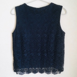 【新品】UNIQLO / レースノースリーブT / Sサイズの画像
