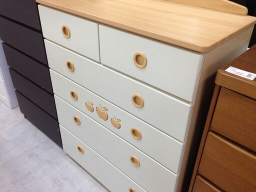 取りに来れる方限定！岡製作所の5段チェスト！